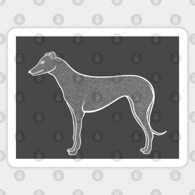 Greyhound - dog owners gift design Sticker by Green Paladin